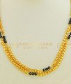 BBM1002 - Gold Plated Muslim Karimani Mala Double Line Heartin Chain with Black Crystal Chain Online