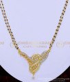 BBM1007 - Latest Modern Short Diamond Mangalsutra Design 1 Gram Gold Jewelry Online 