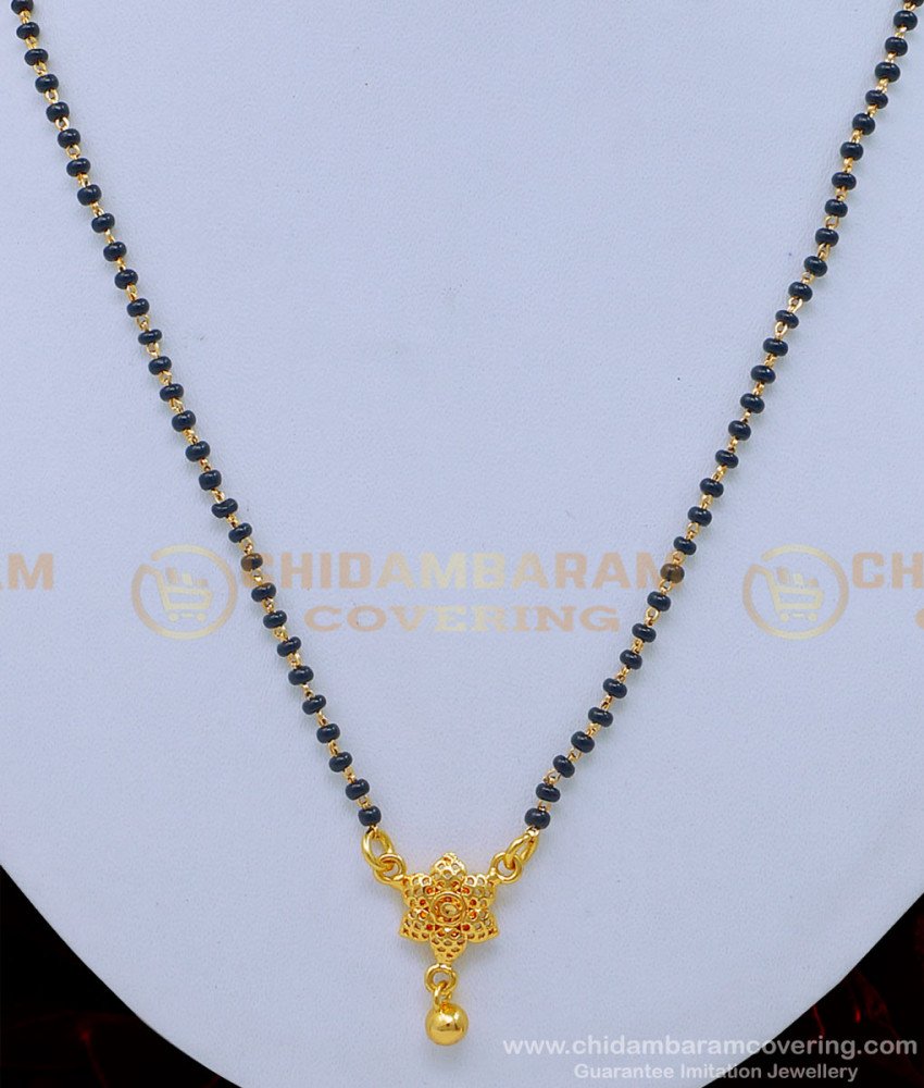 black beads chain, short mangalsutra, gold mangalsutra, new model mangalsutra, traditional mangalsutra, 