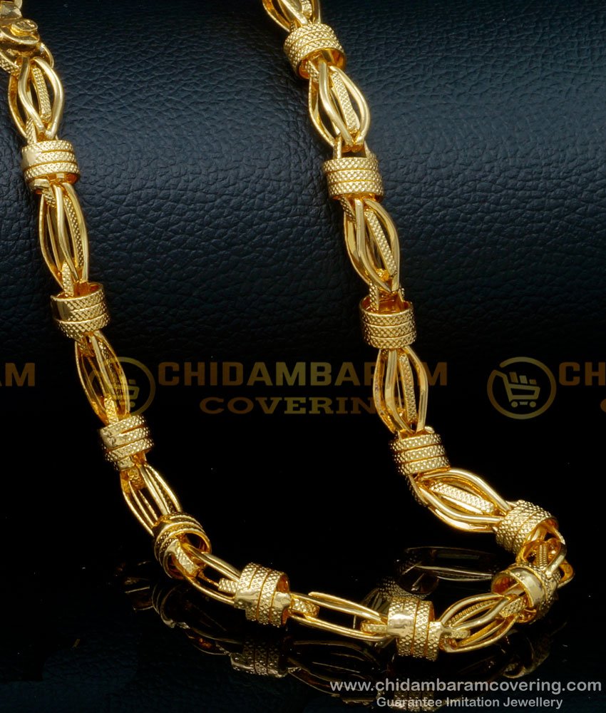 heavy thick chain, men's chain online, new model boy chain, one gram gold chain, chain for men, gold plated chain for men, 