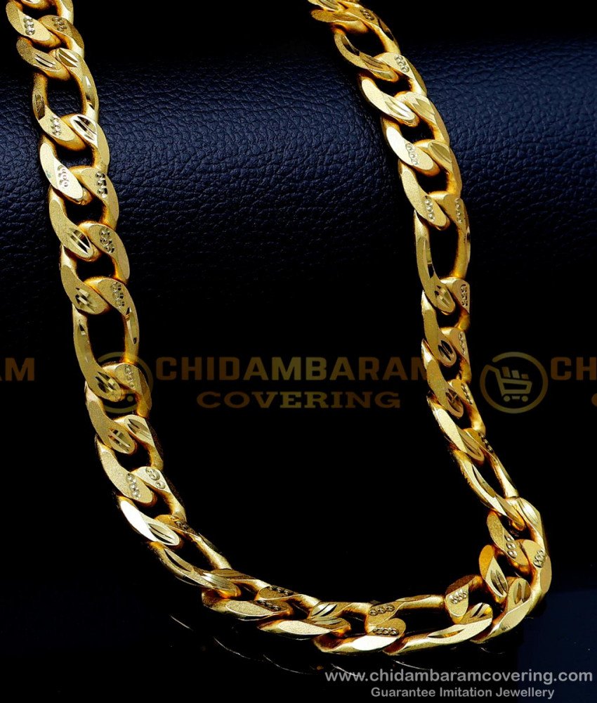 gold plated chain with guarantee, lifetime warranty gold plated chains, lifetime guarantee gold plated jewelry india, 2 gram gold plated chain