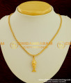 SCHN076 - Most Popular Gold Fish Pendant with Solid Matching Short Chain Online