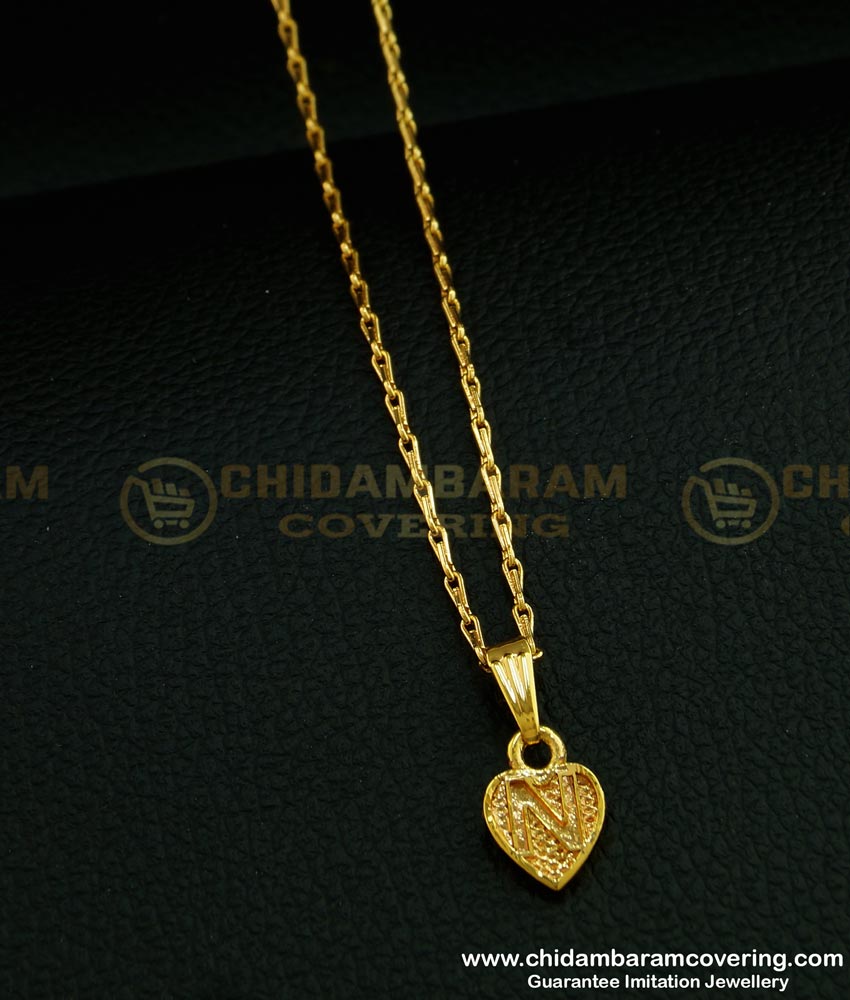 gold plated pendent chain, men's necklace,