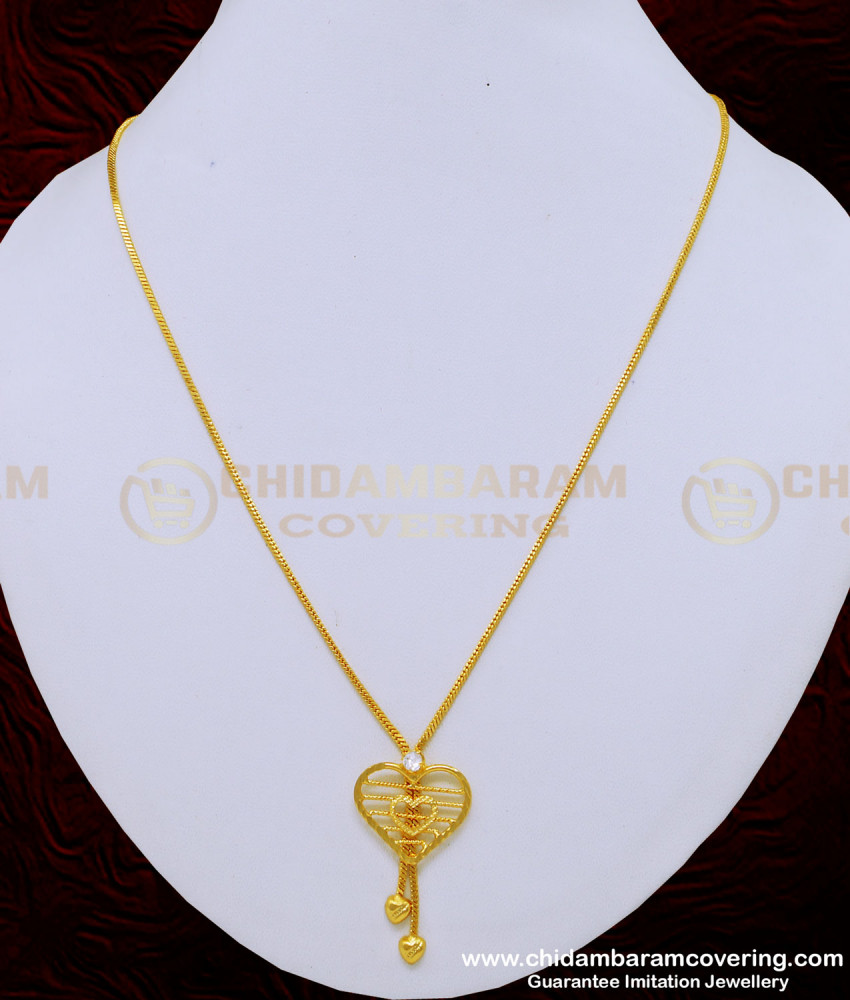 gold covering locket chain, white stone dollar chain, gold locket design,