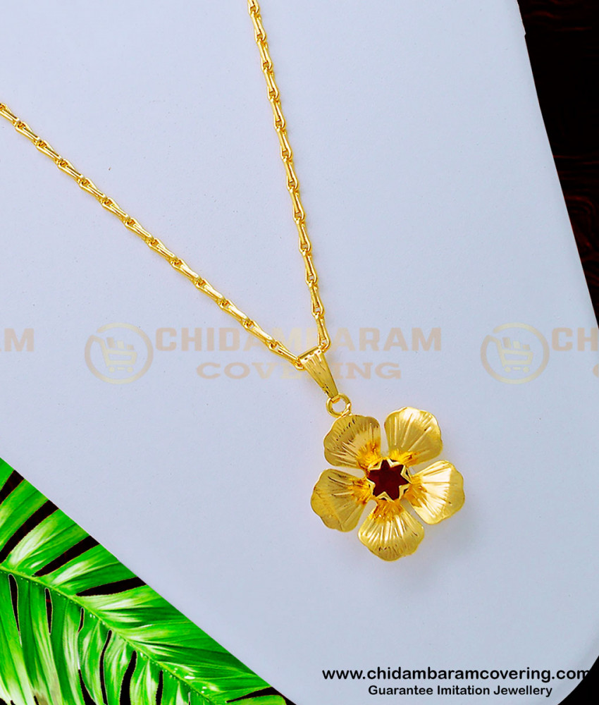 dollar chain, pendant chain, small pendant chain, small dollar chain, one gram gold pendant chain, gold pendant chain, 