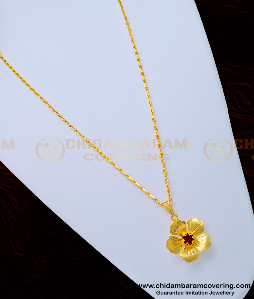 dollar chain, pendant chain, small pendant chain, small dollar chain, one gram gold pendant chain, gold pendant chain, 