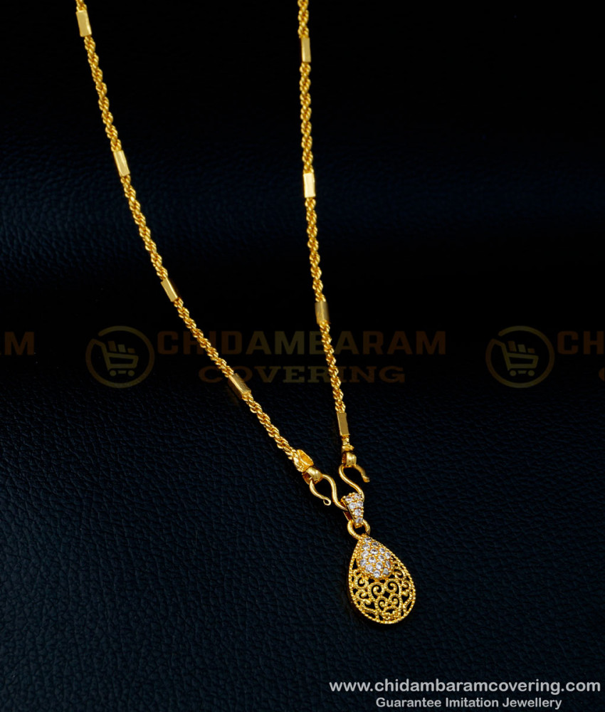 dollar chain, pendant chain, small pendant chain, small dollar chain, one gram gold pendant chain, gold pendant chain, 