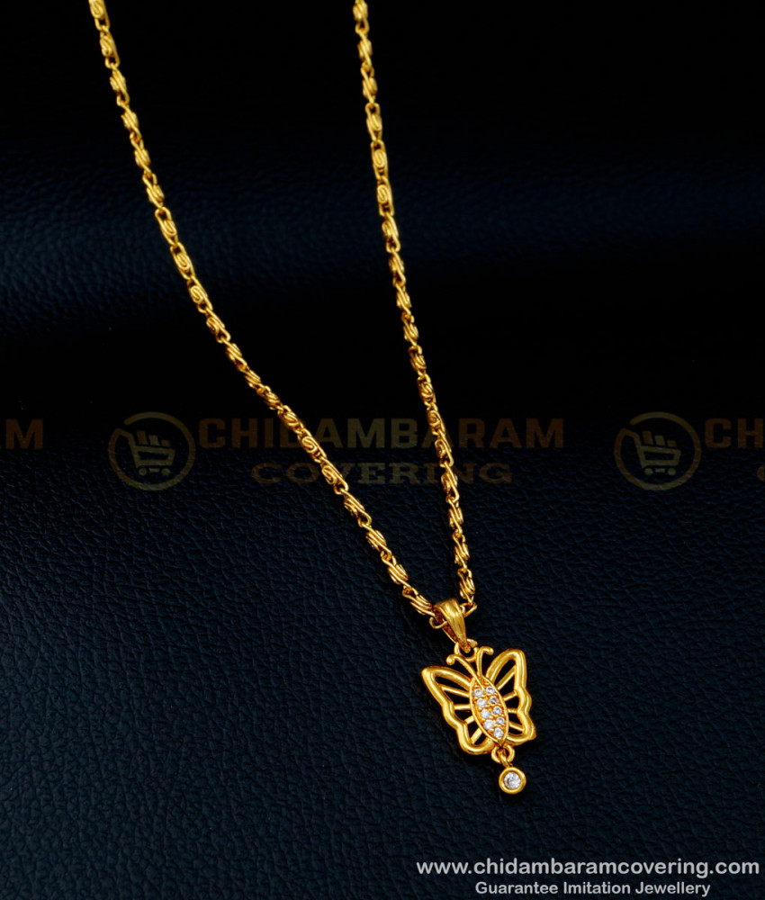 dollar chain, pendant chain, small pendant chain, small dollar chain, one gram gold pendant chain, gold pendant chain, 