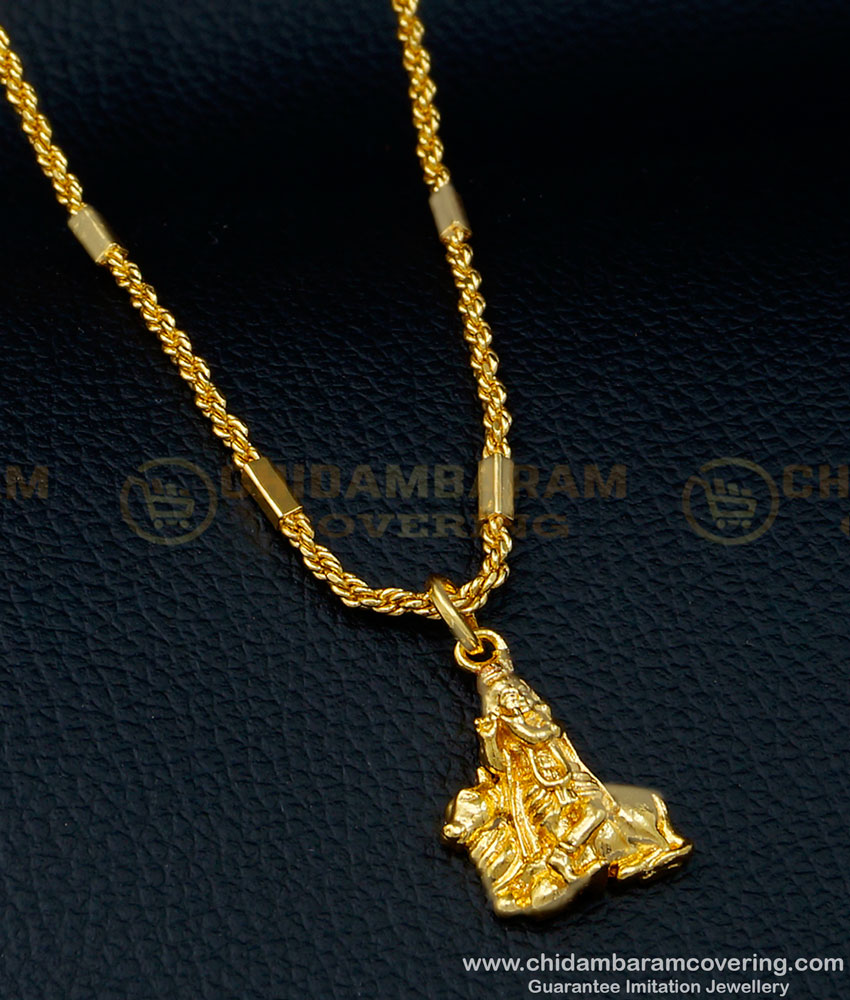 Dhandayuthapani Murugan Pendant, Madurai Veeran Pendant chain, Ayyanar pendant, Krishna Pendant, Krishna Pendant in gold, 