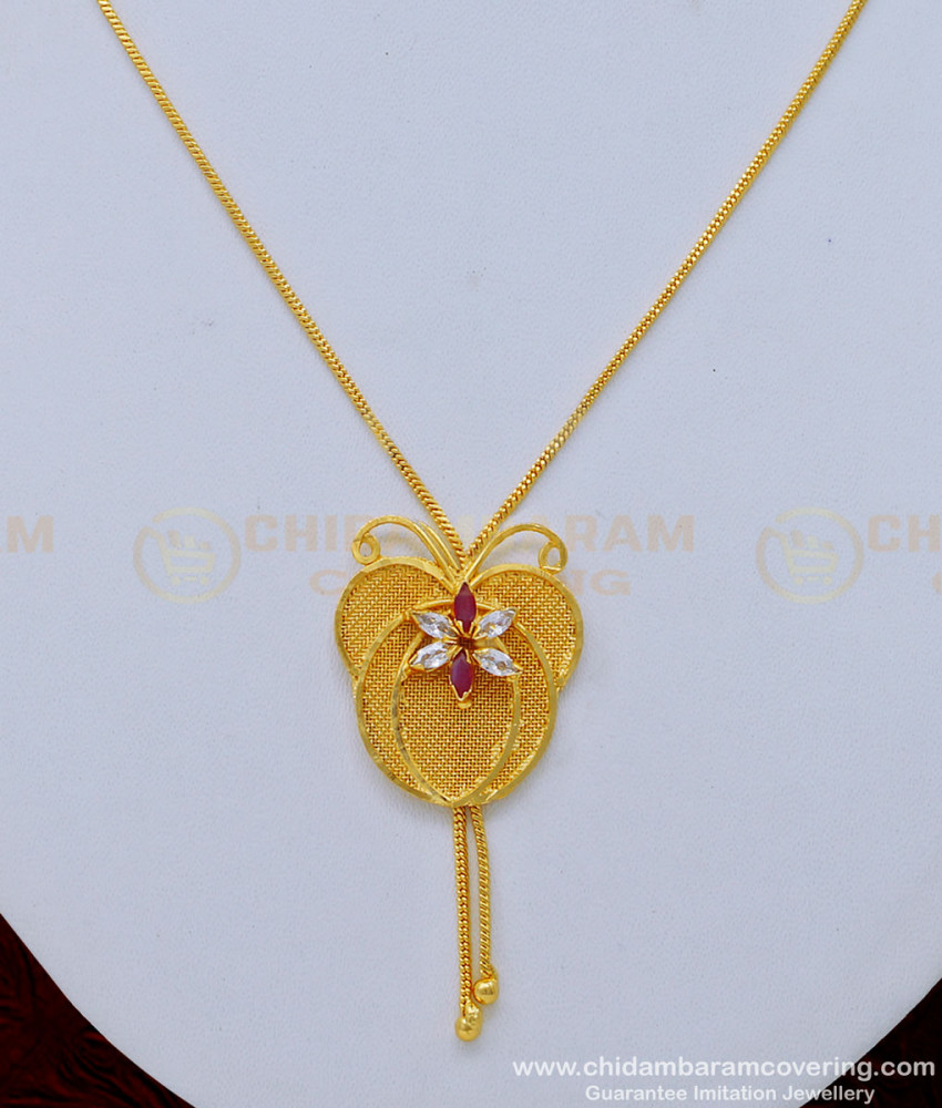 gold covering jewellery, white stone dollar chain, gold locket design, one gram gold short chain, gold plated dollar chain, pendant chain, 