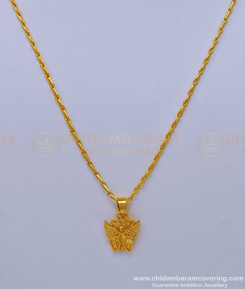 dollar chain, pendant chain, small pendant chain, small dollar chain, one gram gold pendant chain, gold pendant chain, 