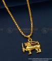 Original Gold Plated Sri Lanka Flag Lion Pendant Chain