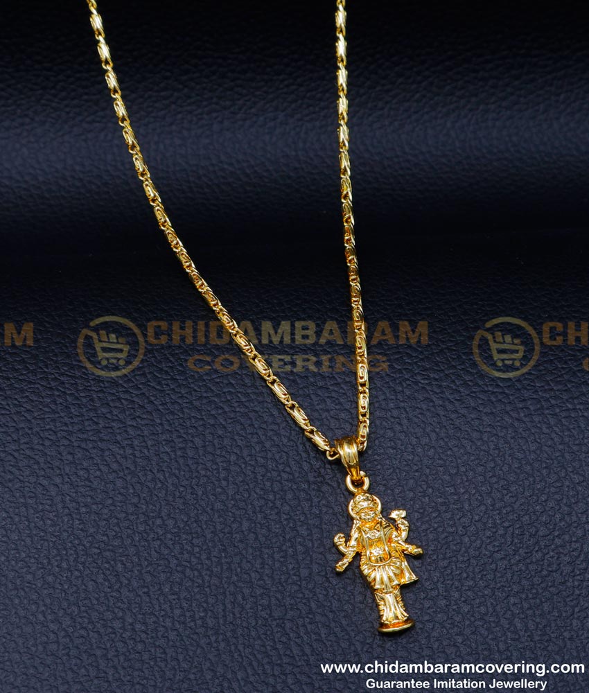 Lakshmi dollar chain gold, lakshmi dollar design, gold lakshmi dollar chain designs, 1 gram gold lakshmi pendant chain, lakshmi pendnat design