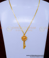  1 gram gold chain for ladies, 1 gram gold pendant, 1gm gold plated pendant set, gold plated chain with guarantee, gold plated chain for women