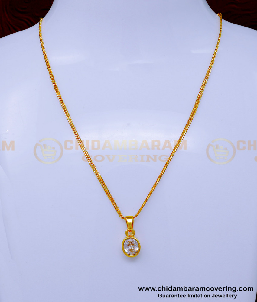 gold plated chain with guarantee, gold plated pendant chain, single stone pendant, black stone pendant, emerald pendant, small chain with pendant