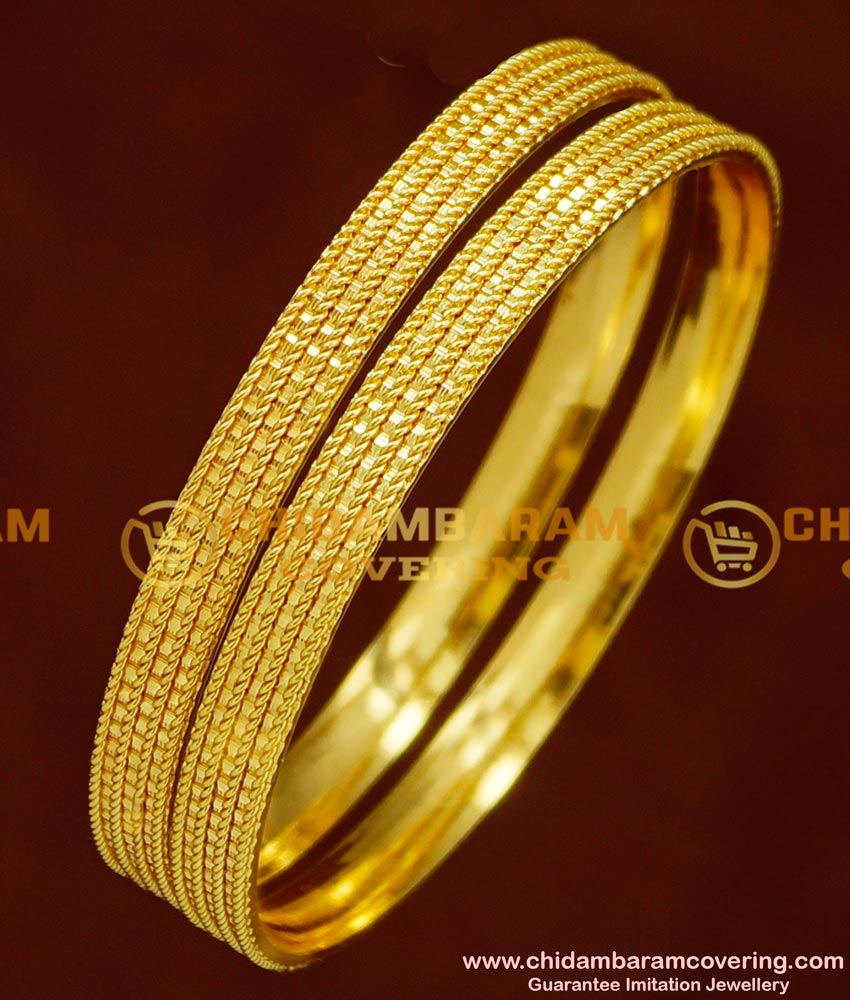 BNG149 - 2.8 Daily Wear Gold Plated Bangles Imitation Jewellery Buy Online