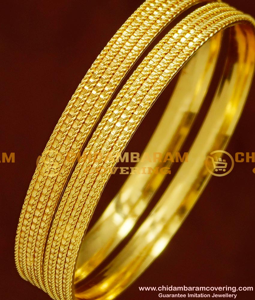 BNG149 - 2.4 Daily Wear Gold Plated Bangles Imitation Jewellery Buy Online