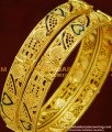 BNG163 - 2.4 Size Screw Type Gold Look Enamel Kada Bangles at Best Price Online