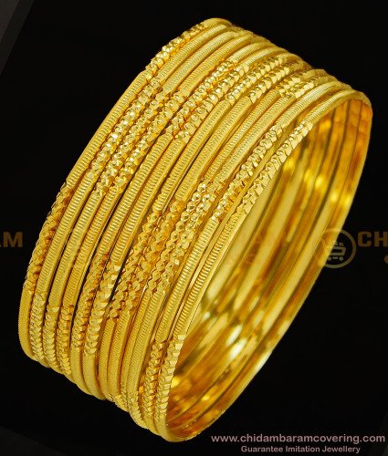 BNG299 - 2.8 Size Indian Wedding Bangles Collection 12 Pieces Thin Bangles Imitation Jewellery