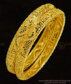 BNG335 - 2.4 Size Chidambaram Covering Bridal Wear Gold Look Bangles Design Gold Plated Jewellery Online