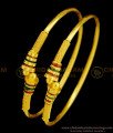 BNG365 - 2.10 Size Unique Party Wear Gold Plated Kambi Bangles Indian Fashion Jewelry