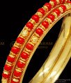 coral bangles indian design, ono gram guaranteed bangles, chidambaram covering, 