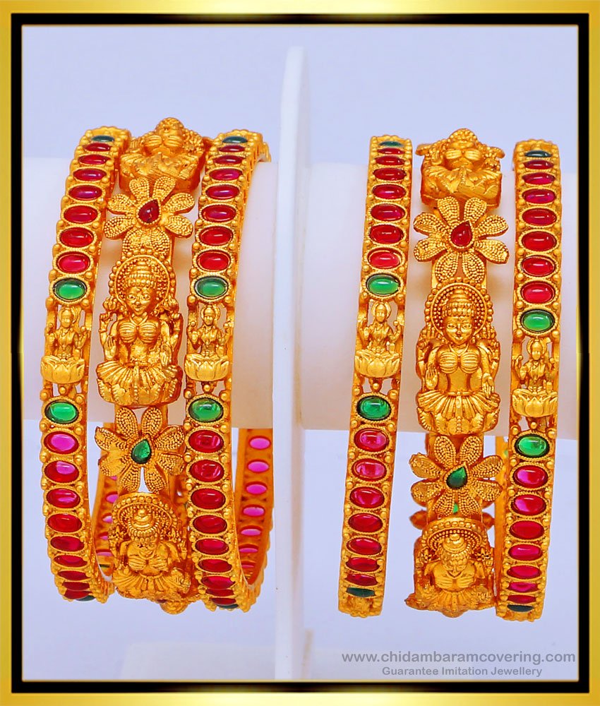 nagas bangles, nagas kemp stone jewellery, temple jewellery, Lakshmi nagas bangles, antique bangles, temple jewellery nagas bangles, one gram gold jewellery, 1 gram gold jewelry, 