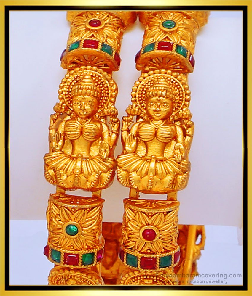 nagas bangles, nagas kemp stone jewellery, temple jewellery, Lakshmi nagas bangles, antique bangles, temple jewellery nagas bangles, one gram gold jewellery, 1 gram gold jewelry, 