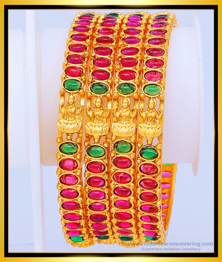 nagas bangles, nagas kemp stone jewellery, temple jewellery, Lakshmi nagas bangles, antique bangles, temple jewellery nagas bangles, one gram gold jewellery, 1 gram gold jewelry, 