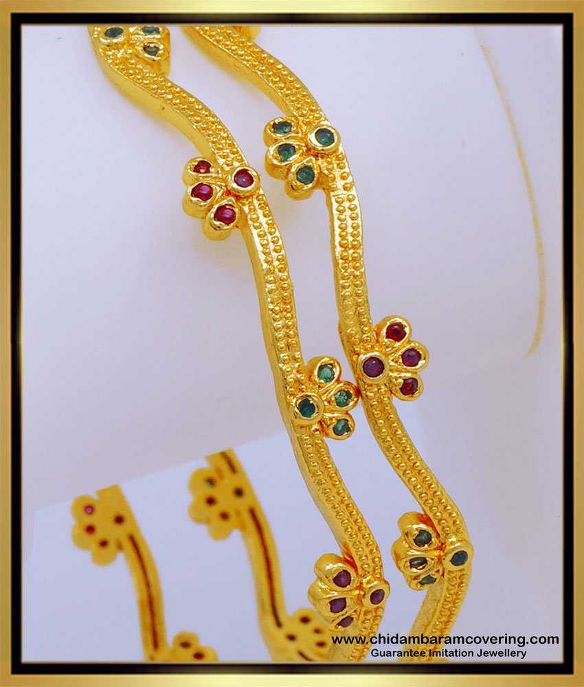 Stone bangles Gold, Stone Bangles designs with price, Stone Bangles Indian, one gram gold bangles online shopping, white stone bangles,