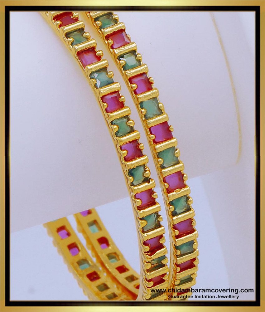 stone bangles, kal valaiyal, one gram gold bangles, gold plated bangles, one gram gold jewellery, imitation jewellery, fashion jewellery, ruby bangles, 