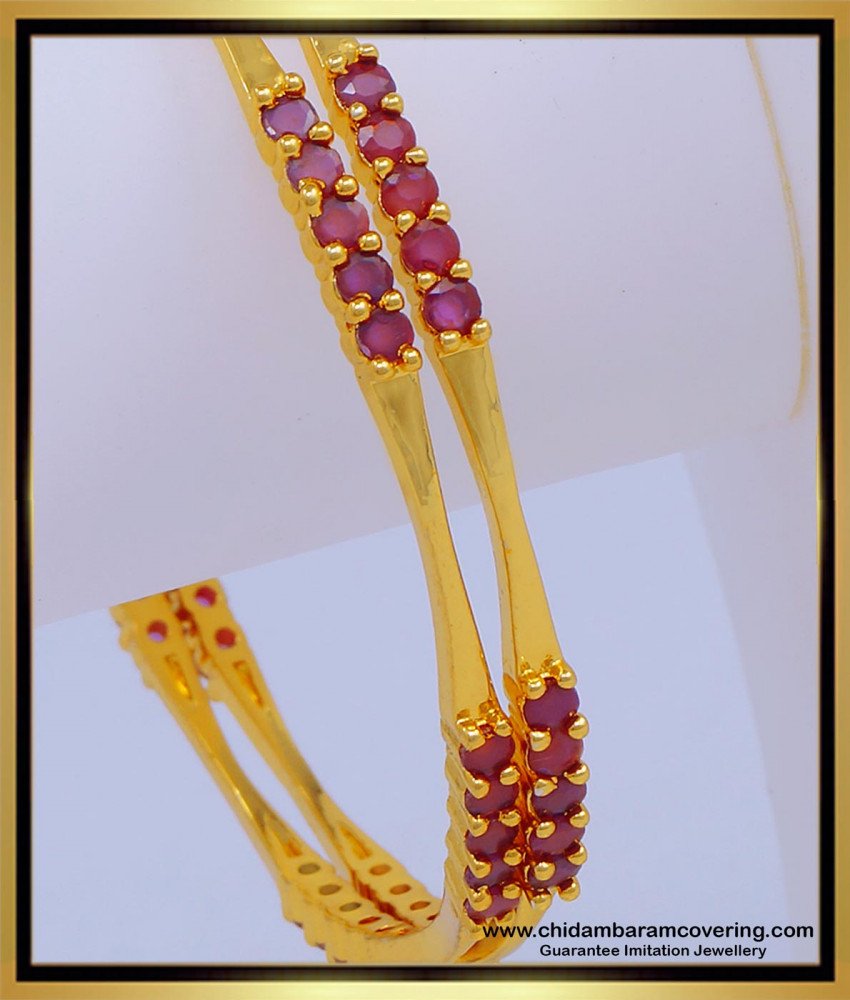 stone bangles, kal valaiyal, one gram gold bangles, gold plated bangles, one gram gold jewellery, imitation jewellery, fashion jewellery, ruby bangles, 