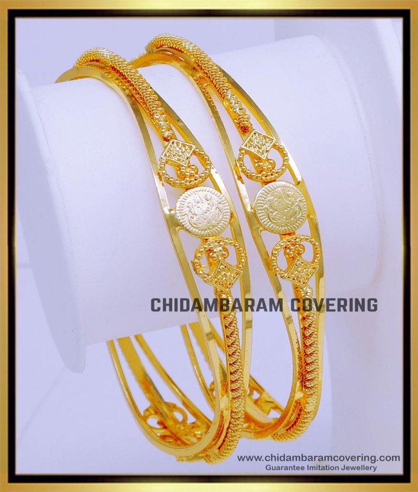 bridal gold bangles design, lakshmi coin bangles,1gm gold plated bangles, gold plated silver bangles, lakshmi devi bangles gold, one gram gold bangles, covering bangles, valayal, gold plated silver bangles online shopping