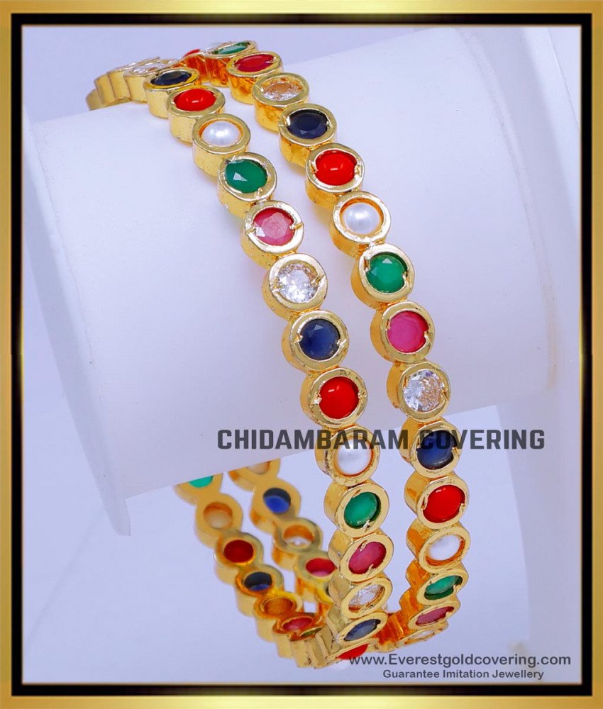 impon bangles, stone bangles, navaratna bangles, navaratna bangles design, navaratna bangles design gold, impon jewellery, 1 gram gold jewellery online shopping cash on delivery