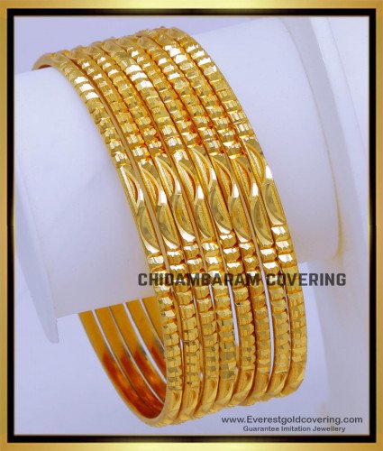 BNG821 - 2.8 Latest Design of Gold Bangles Look Alike Collections