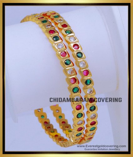 BNG833 - 2.6 Bridal Wear Women Impon Stone Bangles Buy Online