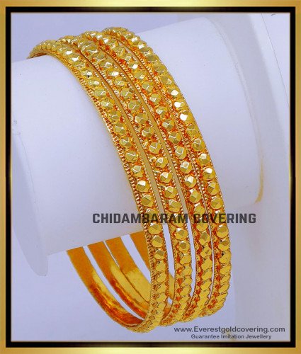 BNG875 - 2.6 Gold Design Daily Wear Guaranteed Gold Plated Bangles