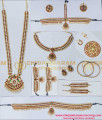 BNS13- Complete Set Bharatanatyam Jewellery with All The 11 Separate Ornaments 