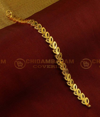 BCT116 - Elegant Gold Design One Gram Gold Guaranteed Broad Bracelet Design Online