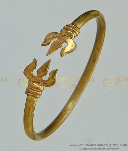 BCT148 - Panchaloham Trishul Kappu Bracelet Natural Color Daily Use for Men