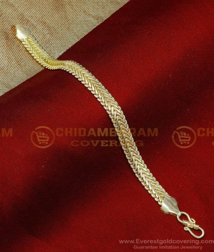 BCT540 - Gold Plated with Guarantee Daily Wear Men’s Chain Bracelets