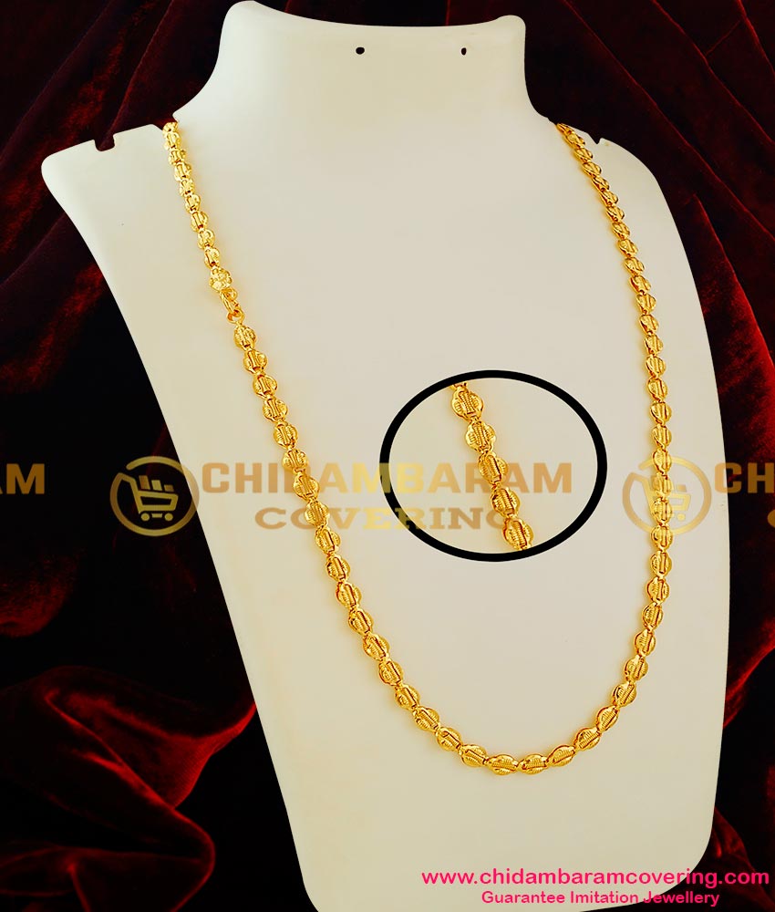 CHN015 - Thick Link Butterfly Interlocked Spring Design Long Chain Guarantee Jewellery Online