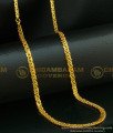 CHN105 - 24 Inches Gold Plated Party Wear Broad Thick Designer Gold Long Chain for Men