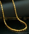 CHN109-LG- 30 Inches One Gram Gold Plated Anjali Cutting Model Gold Chain Design Daily Wear with Guarantee Chain Online