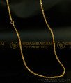 CHN147-LG - 30 Inches Long Real Gold Look Kerala Twisted Chain Guarantee Chain Buy Online Shopping