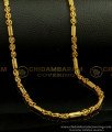 CHN050-XLG - 36 Inches Long Kerala Spring Flexible Long Chain Gold Plated Chain Online