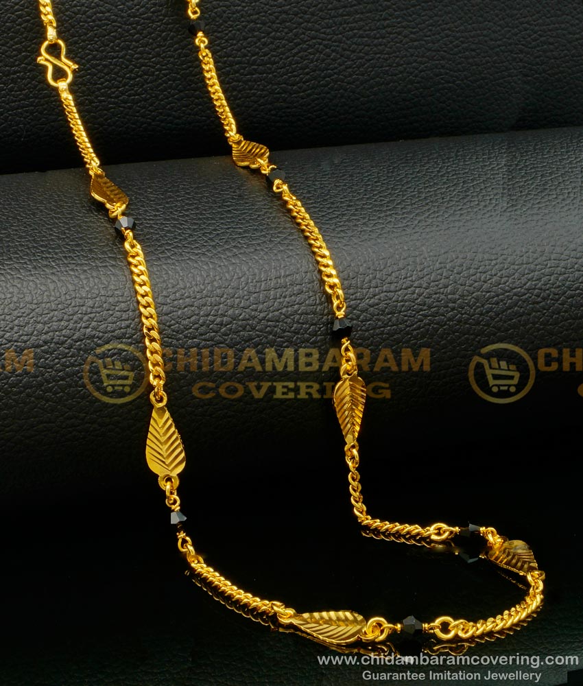 pearl mala, coral mala, gold beads mala, gold plated beaded jewellery, indian jewellery, black crystal chain designs, Black Crystal Beads Chain,