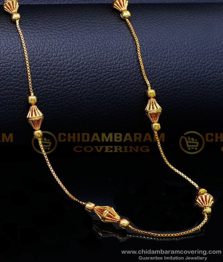 gold beads design long chain, gold plated jewellery with guarantee,thin gold chain for women, chain design for women, chain design for women, gold plated silver chain, gold plated chain, 1 gram gold chain for women,1 gram gold chain