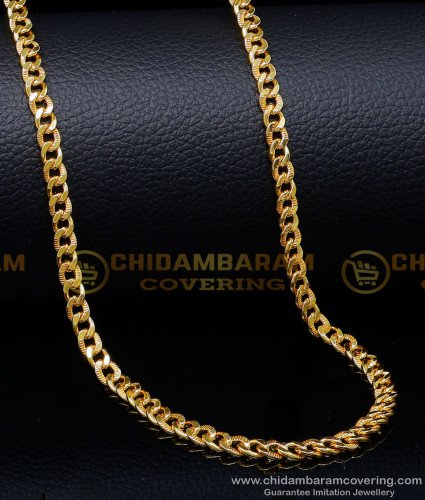 CHN342-LG - 30 Inches First Quality Daily Wear Long Gold Plated Chain Online