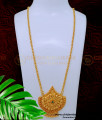 Gold Look White Stone South Indian Dollar Chain Designs